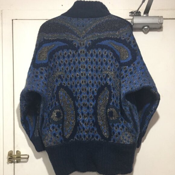 VINTAGE SPANNER IMPORTS MOHAIR WOOL BLEND KNIT SWEATER JACKETS SIZE M - Picture 3 of 8